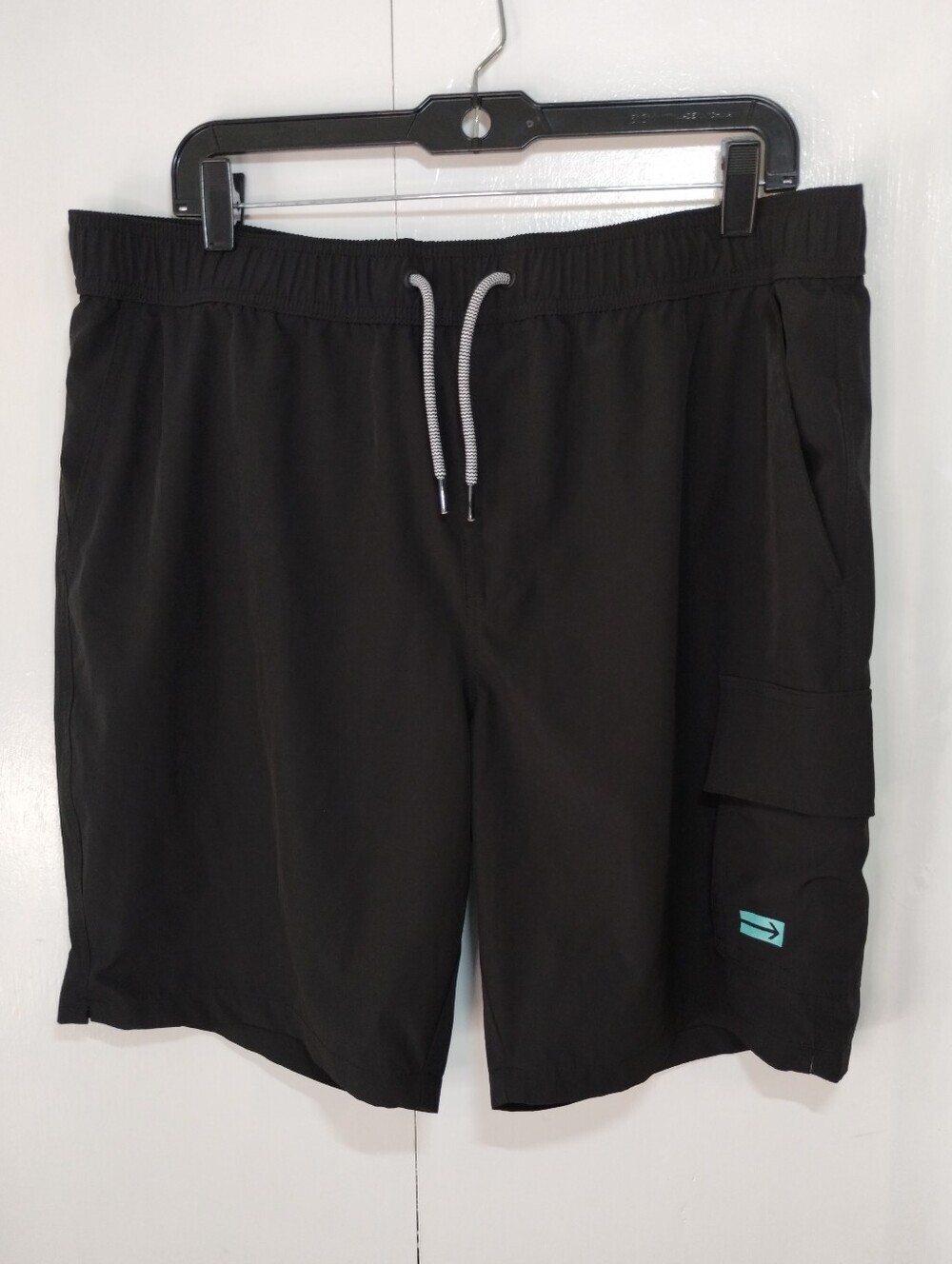 Men's Black Swim Shorts with Drawstring